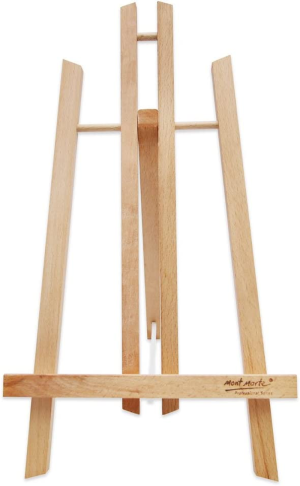 Mont Marte Mini Display Easel, Medium, Beech Wood. Holds Canvases up to Approximately 40Cm in Height.