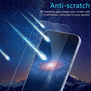 [3 Pack] T Tersely Glass Screen Protector for Iphone 14 Plus/Iphone 13 Pro Max [6.7 Inch] with Installation Alignment Frame, Tempered Glass Case Friendly Screen Protector Film