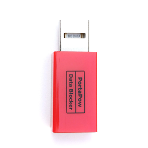 Portapow 3Rd Gen USB Data Blocker (Red 2 Pack) – Protect against Juice Jacking