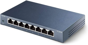 Tp-Link 8-Port Gigabit Ethernet Network Switch, Sturdy Metal W/ Shielded Ports, Unmanaged (TL-SG108)