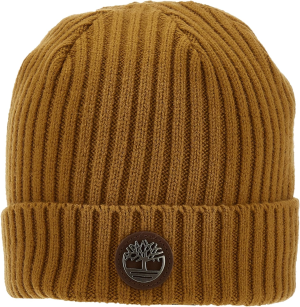 Timberland Men’S Ribbed Watch Cap with Logo Plate