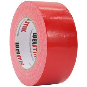 Welstik Tape Professional Grade Duct Tape, Waterproof Cloth Fabric,Colored Heavy Duty Tape for Photographers,Repairs, DIY, Crafts, Indoor Outdoor Use, Waterproof Tape,2 Inch X 45 Yards, Red