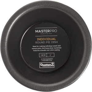 MASTERPRO MPHB73 round Pie Dish, Carbon Steel/Black