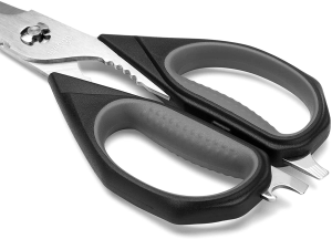 LIVINGO Kitchen Scissors, 2 Pack 9.25″ Utility All Purpose Poultry Shears Heavy Duty Dishwasher Safe, Come Apart Sharp Stainless Steel Cooking Food Scissors for Cutting Meat, Chicken, Vegetable, Fish