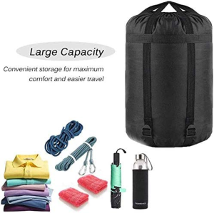 MOOCY Compression Stuff Sack, 20L、45L Stuff Sack Compression Sleeping Bag Storage Stuff Sack Organizer – Great Sleeping Bags Clothes Camping Hiking Backpacking