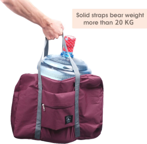 Travel Foldable Duffel Bag for Airlines, Resistant Nylon Waterproof Lightweight Travel Duffle Luggage Bag for Women Men for Vacation, Sports, Gym