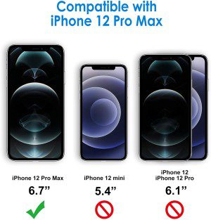 Jetech Privacy Screen Protector for Iphone 12 Pro Max 6.7-Inch, anti Spy Tempered Glass Film, 2-Pack