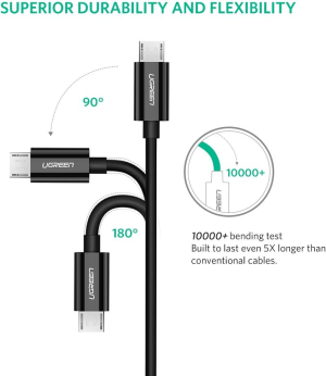 UGREEN USB C to Micro USB Cable Micro B USB Type C Cord Male to Male Compatible for Macbook, Imac Pro, Chromebook Pixel, Lenovo Yoga 900, 3.3FT (1M)