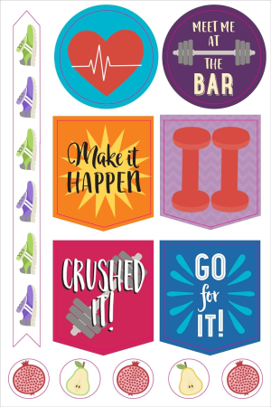 Essentials Health & Fitness Planner Stickers (Set of 325 Stickers)