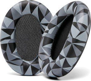 WC Wicked Cushions Replacement Ear Pads for Sony WH1000XM3 Over-Ear Headphones – Softer PU Leather Cushions, Luxurious Noise Isolating Memory Foam, Added Thickness (2021 Updated) (Black Camo)