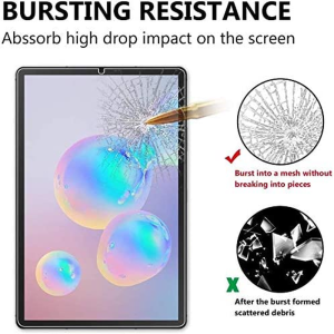 T Tersely Screen Protector Glass for Samsung Galaxy Tab S6 Lite 2020 & 2022 10.4″, Premium 9H Hardness HD Tempered-Glass Film Screen Protector for Samsung Galaxy Tab S6Lite (10.4 Inch)