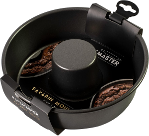 Bakemaster Non-Stick Savarin Mould, Black, SHHB76 6.5 Cm*20 Cm* 20 Cm