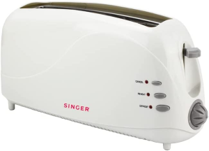 Singer 2 Slice Plastic Toaster,