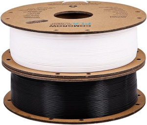 Comgrow Creality PLA 3D Printer Filament, Dimensional Accuracy +/- 0.02 Mm, Black + White 1.75Mm 2 Spools for Ender3 CR-10