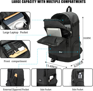 Travel Laptop Backpack, Business Slim Durable Laptops Backpack School Computer Bag Gifts for Men & Women Fits 15 Inch Notebook