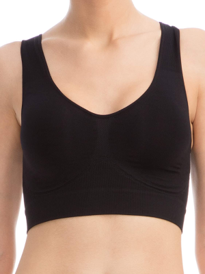 Farmacell Bodyshaper 618 – Elastic Push-Up Bra Wide Shoulder Top Band with Breast Support Effect