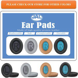 Jalpolat® Replacement Ear Pads Cushions for Bose Quiet Comfort 35 (QC35), Quietcomfort 35 II (QC35 II) Headphones, – Earpads Compatible with QC35 & 35 Ii / QC45 / QC25 / QC15 / QC2 / AE2 / Ae2I / AE2W / Soundlink & Soundtrue – Comfortable Memory Foam, Soft & Long Lasting (Khaki)