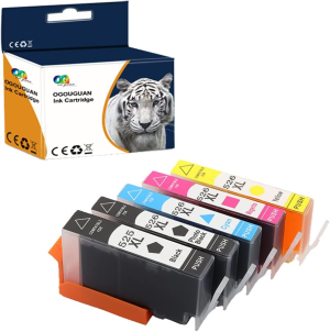 YRSINK PGI-525 CLI-526 Printing Saver Set of 5 Compatible Ink Cartridges for Canon Pixma IP4820 IP4840 IP4850 IP4950 MG5120 MG5140 MG5150 MG5220 MG5240 MG5250 MG6120 MG6150 MG8120 MG8150 IX6520 IX6550