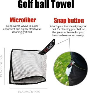 59Golf – Golf Club Cleaning Kit : Foaming Golf Club Cleaner Brush with Water/Soap Tank + Magnetic Keychain + Golf Club Towel + Golf Ball Towel (Towels Are Optional)