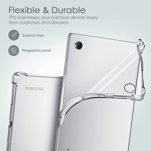 T Tersely Clear Case Cover for Samsung Galaxy Tab A8 10.5 Inch(Sm-X200, SM-X205), Air Hybrid Slim Fit Shockproof Crystal TPU Protective Case Cover for Samsung Galaxy Tab A8 2022