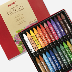 Mungyo Water-Soluble Oil Pastel Set of 24 – Assorted Colors