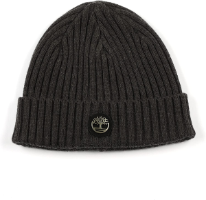 Timberland Men’S Ribbed Watch Cap with Logo Plate