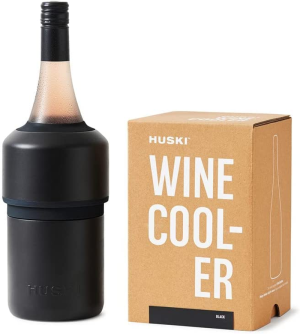 Huski Wine Cooler | Premium Iceless Wine Chiller | Keeps Wine Cold up to 6 Hours | Award Winning Design | New Wine Accessory | Fits Some Champagne Bottles | Perfect Gift for Wine Lovers (Champagne)