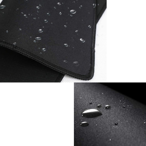 Kriture Mouse Pad with Stitched Edge, Non-Slip Rubber Base, Premium-Textured and Waterproof Mousepad for Computers, Laptop, Office & Home, 10.2X8.3Inches, 3Mm, Black