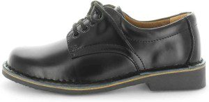 Wilde New School Jezra SNR Leather Flats Oxford Girls Dress Shoes