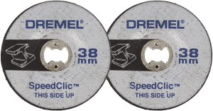 Dremel SC411 EZ Speedclic Sanding Discs Multipack, 6 Sanding Discs for Flat and Edge Sanding (30 Mm, Grit 60)