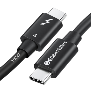 [Intel Certified] Cable Matters 40Gbps Thunderbolt 4 Cable 0.8M with 8K Video and 100W Charging – 0.8M, Compatible with USB4, Thunderbolt 3 Cable and USB-C