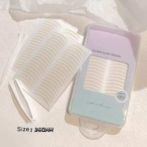 Yatinkim Eyelid Tape 1200 PCS Invisible Eye Tapes Breathable Double Eyelid Stickers Self-Adhesive Waterproof for Hooded Droopy Uneven Mono-eyelids