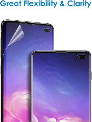 Jetech Screen Protector for Samsung Galaxy S10 plus S10+, TPU Ultra HD Film, Case Friendly, 2-Pack