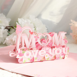 Mother’S Day 3D Pop up Greeting Card for Mom, 3D Card, Greeting Card, Birthday Card, Popup Greeting Cards, Anniversary Card, Spring Card, Card for Mom (Mother’S Day)