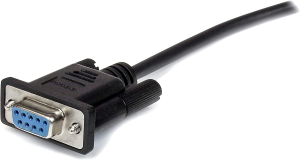 Startech.Com 2M Black Straight through DB9 RS232 Serial Cable – DB9 RS232 Serial Extension Cable – Male to Female Cable