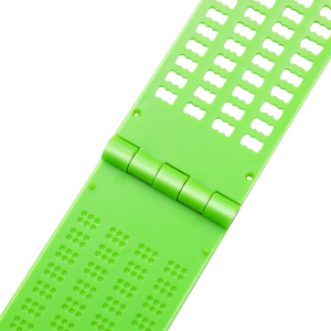 4 Lines 28 Cells Braille Slate Braille Writing Slate Plastic Braille Slate Kit, Green