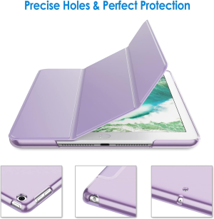 Jetech Case for Ipad (9.7-Inch, 2018/2017 Model, 6Th/5Th Generation), Smart Cover Auto Wake/Sleep (Light Purple)