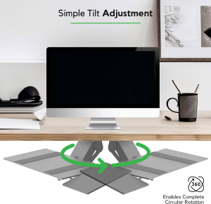 KT1 Ergonomic Under-Desk Computer Keyboard Tray. Adjustable Height Angle Negative Tilt Sliding Pull Out Drawer Platform Swivels 360 Slides Office Products Furniture Desktop Accessories with Mouse Pad