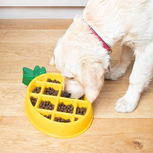 Zippypaws Happy Bowl Slow Feeder – Pineapple 20X33Cm, 1 Count (Pack of 1)