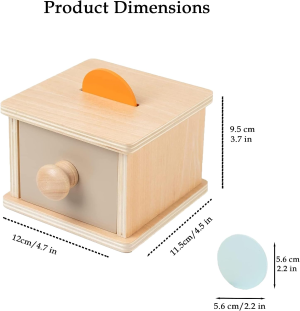 Montessori Coin Box, Imbucare Box, Object Permanence Box, Montessori Toys for 1 Year Olds, Baby Toys 12 Months, Montessori Toys, Baby Toys