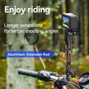 TELESIN Aluminum Camera Extension Rod,Nvg Helmet Mount Extension Adapter,Selfie Stick Extension Handle Grip for Gopro Hero 11 10 9 8 7 Insta360 X3 ONE X2 DJI Action 3 2 Extension Arm Mount Accessories