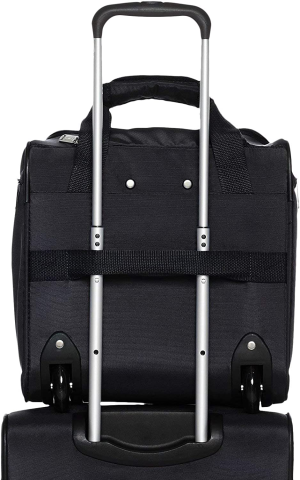 Amazon Basics Underseat, Carry-On Rolling Travel Luggage Bag with Wheels, 14 Inches