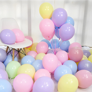 Party Pastel Balloons 100 Pcs 10″ Macaron Candy Colored Latex Balloons for Birthday Wedding Engagement Anniversary Christmas Festival Picnic or Any Friends & Family Party Decorations – Multicolor
