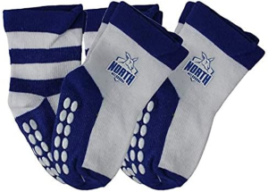 AFL North Melbourne Kangaroos Bed Socks 3 Pair (3-8 Womens)