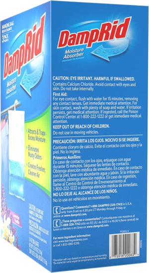 Damprid FG83LV Hanging Moisture Absorber Lavender Vanilla, 3-Pack, 1 Pack, Blue, 3 Count