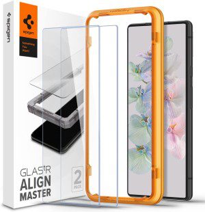 SPIGEN Alignmaster Glas.Tr Slim Screen Protector Designed for Google Pixel 7 (2022) Auto Align Technology Tempered Glass [2-Pack] – Clear