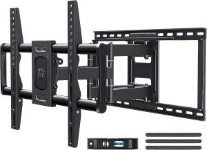 Mounting Dream Premium Full Motion TV Wall Mount Bracket Fits 16, 18, 24 Inch Wood Stud Spacing, TV Mount with Articulating Arm for 42-90 Inch LED, LCD, Plasma TV up to VESA 600X400Mm, 132 Lbs