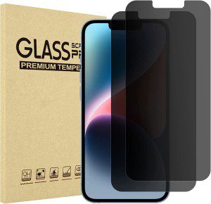 [2 Pack] Procase Privacy Screen Protector for Iphone 14 2022, Iphone 13 & Iphone 13 Pro 6.1Inch 2021, Anti-Spying Tempered Glass Screen Film Guard, Anti-Scratch Screen Protector