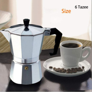 6-Cup Stovetop Espresso Maker Moka Pot Espresso Cafetera Expresso Percolator Cafe Coffee Pot