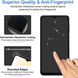 [3-Pack] T Tersely 9H Tempered Glass Screen Protector for Samsung Galaxy A04S/A13 4G/A13 5G/A23, Case Friendly, Ultra-Clear, Shatterproof Anti-Scratch Film Screen Protector